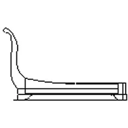 King Platform Bed with Sleigh Headboard